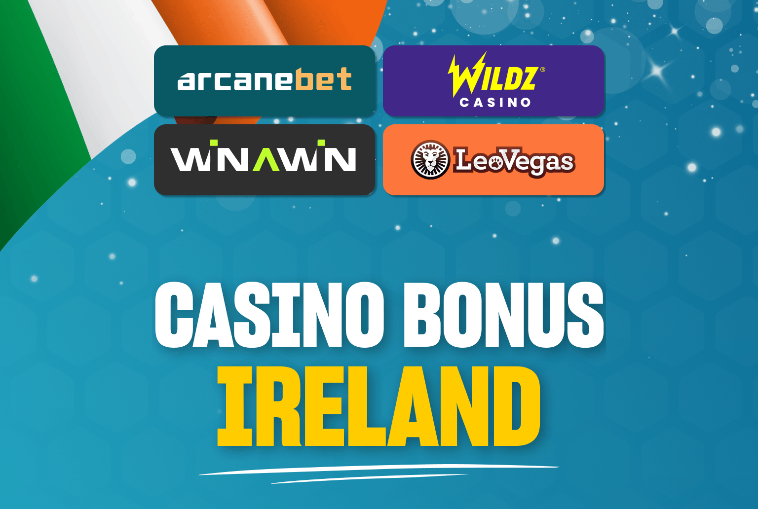Grid with best casino bonuses in Ireland 2025